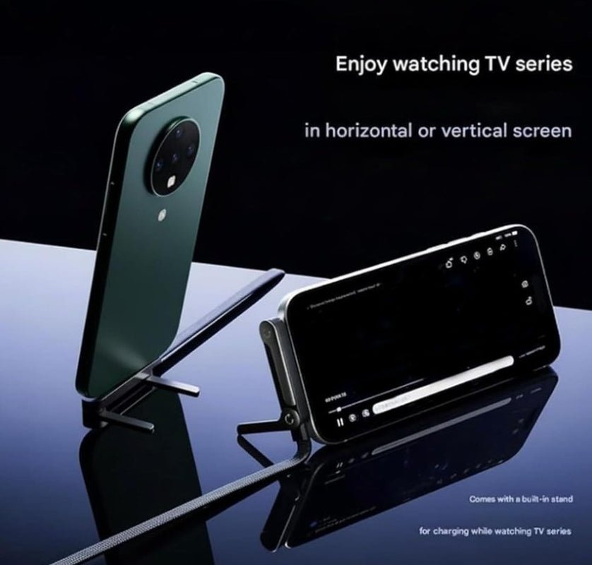 TechMX™ 2 - In - 1 Invisible Holder Charger Cable - 240W Fast Charging Cord with Integrated Phone Stand - Techmxshop.store